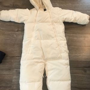 Baby Gap white snow suite size 6-12 months